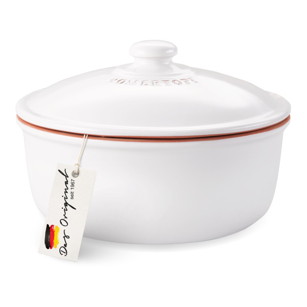 Römertopf Brot Back Topf weiß